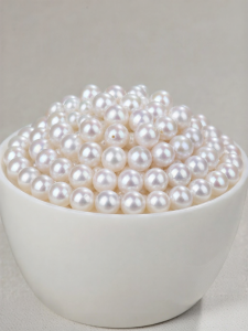 BOYU | DIY Holed Natural Freshwater Pearl Beads Near Round