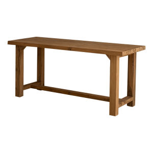 NONG HOME | Retro Style Long Desk for Living Room and Study Solid Teak Wood