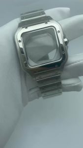 38mm NH35 Square Watch Case 316L Stainless Steel Watch Accessories Modification Parts for NH35 4R35 NH36 4R36 Movements