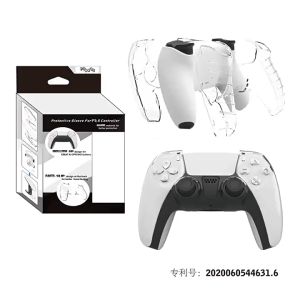 PS5 Controller Case Dustproof Protective Shell Controller Game Handle Cover Case Protector Transparent Crystal