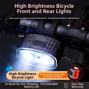 WEIKAMAYI | Night Riding Waterproof Front and Rear Bike Lights