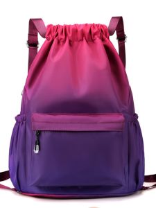 Túi Đeo Vai Thể Thao Dung Tích Lớn Bằng Vải Nylon Chống Thấm Nước Có Thể Gấp Lại Túi Đựng Đồ Du Lịch Có Dây Rút Túi Đựng Đồ Du Lịch