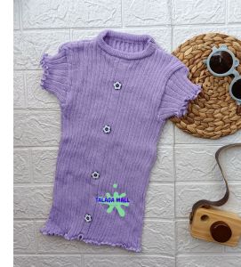 kriwil kancing atasan baju anak perempuan pakaian sweater baju rajut usia  1- 4 tahun