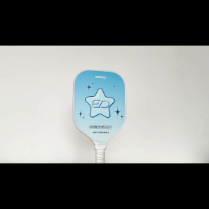 Parent-Child Pickleball Paddle Set 2 Rackets with 4 Balls & Carry Bag - Fiberglass Face & PU Grip 230g (Black+Pink/Black+Blue)