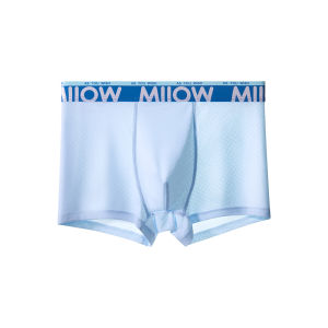 MiiOW | กางเกงชั้นในผ้าไหมน้ำแข็งระบายอากาศได้ดีสำหรับเด็กและเยาวชน กางเกงชั้นในผ้าไนลอนป้องกันแบคทีเรียสำหรับเด็กชาย ชุดชั้นในระบายอากาศได้ดี