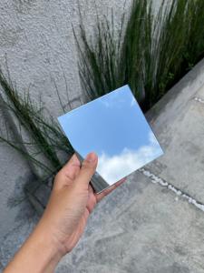 (PAKET ISI 10 PCS) Kaca Cermin Minimalis Asli 100% 12cm x 12cm Tebal 2mm / Kaca Cermin Tempel Dekorasi Kamar ASLI KACA 100%