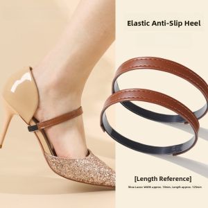 Transparent Invisible Elastic Shoelaces for High Heels Flat Shoes Comfortable Fixed One-Strap Buckle Shoe Accessories