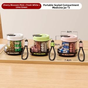 Portable Pill Organizer Week Days & 3 Meals