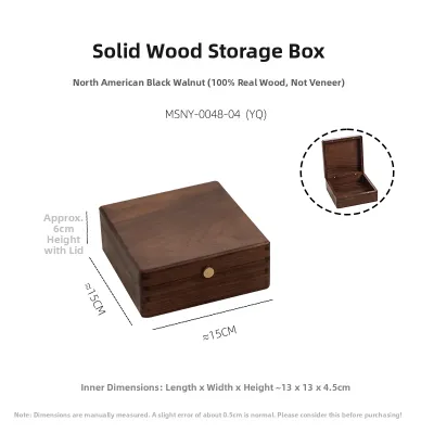 Black Walnut Wood Storage Box for Gold & Gold Bars