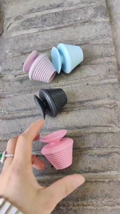 Black Round Silicone Rubber Stopper Insect-Proof Silicone Sink Drain Pipe Hose Seal Plug Cover