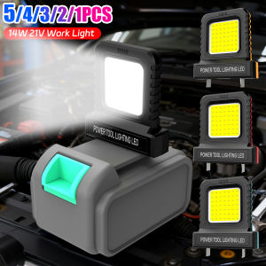 14W LED Power Tool Parts 21V Work Lights For Makita For Milwaukee For Bosch For DeWALT For Parkside For Hitachi Lithium Battery