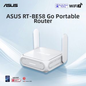 ASUS | Dual Band WiFi7 Router Home/Travel Gigabit Wireless Whole Home Coverage Aimesh Battery Powered