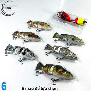 1 Máy Tính Điện Đa Khớp Swimbait Cánh Quạt 26G/10Cm USB Sạc Dụ Có Đèn LED Tự Động Bơi Mồi Câu Cá Cho Đại Dương Sông Hồ