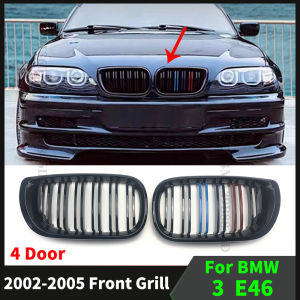 Lưới Tản Nhiệt Phía Trước Hình Thận Lưới Tản Nhiệt Lưới Vào Cho BMW 3 Series E46 4 Cửa 2002-2005 Phụ Kiện Điều Chỉnh Facelift Touring