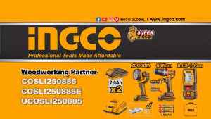 INGCO 3PC 66NM IMPACT DRILL +2000LUM LAMP+100M LASER DISTANCER COMBO COSLI250885