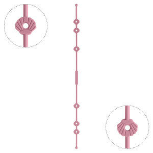 Color Kids Silicone Pacifier Clips Dummy Chain Holder Newborn Soother Chains Nipple Holder Teething Toy High Chair Accessories