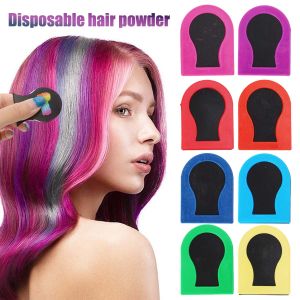8Colors Disposable Hair Dyeing Powder Temporary Coloring Highlight Styling Water Soluble Colorful Chalk Powder DIY Pastel Hairstyle