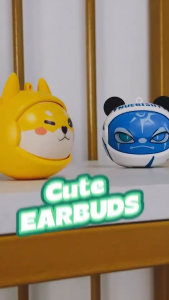 Monster/Crash/Shiba/Bibo Baby/Pig Wireless Earbuds Bluetooth 5.3 Charging Case Cute Gloomy Bear Cartoon Design Earphones with Hi-Fi Sound Headphones