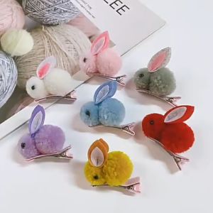 JR-A004 Jepit Rambut Kelinci Rabbit Hair Accessories - Jepit Rambut Versi Klip Untuk Anak Perempuan