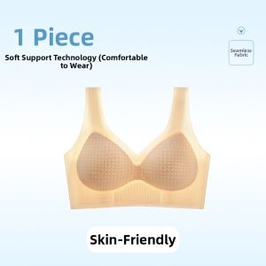 QIANYAKOU | Slimming Minimizer Full Figure Seamless Ice Silk Bras