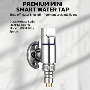 Solid Brass Washing Machine Faucet (4.5cm) – Leak-Proof Auto-Stop Tap for Laundry
