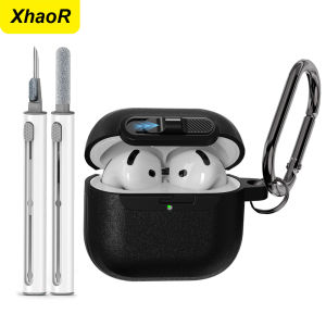 Security Lock Cover For Airpods 4 ANC Earphone Protector Case TPU Headset Protective Cover For Funda Airpods Pro 2 With Keychain