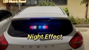 Running Text LED Matrix Panel Bluetooth Colorful Display Kit 5V Papan Lampu Pesan Iklan Mobil Tulisan Berjalan Runing teks