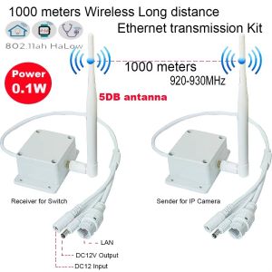 1KM Wireless WIFI Transmission Long Distance 1 AP Receiver Plug Play Wire 2MP 5MP IP PTZ Ethernet KIT 1 Year Warranty IP Camera