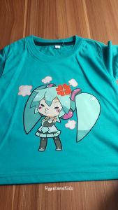 Baju Atasan Anak Perempuan Lucu Import 1 - 10 Tahun Gambar Hatsune Miku - Hypelane Kids - DTF