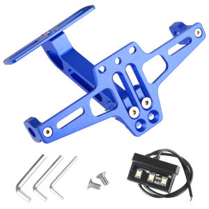 Rear Turn Signal Lamp Holder LED Light Universal Motorcycle License Number Plate Bracket CNC Aluminum Fender Eliminator Kits