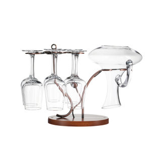 Creative Pineapple Wine Glass Rack Wine Aerator Stand Highball Glass Hanging Holder Iron Material Pineapple Design Wine Accessories