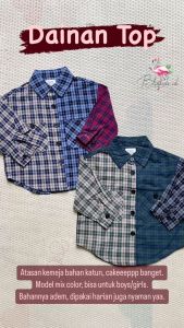 [BlissKids.id] Dainan Top - Atasan Kemeja Lengan Panjang Anak Laki-Laki/Perempuan