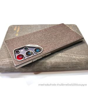 เคสโทรศัพท์ GKK Art Thinker Galaxy S25 Ultra หนังสีโลหะ ป้องกันการตกหล่น ป้องกันรอยขีดข่วน ดีไซน์หรูหรา สำหรับผู้ชายและผู้หญิง