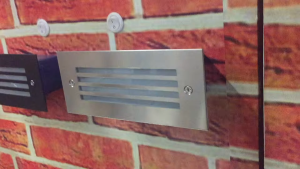 โคมไฟทางเดิน โคมไฟสวน โคมไฟบันได โคมไฟภายนอก โคมไฟสเตป steplight มีไฟในตัว4W STL-1912-1-4W-SN-WW