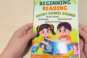 CVC BOOK 2 Beginning Reading Booklet for 3-7 yrs A5 Size 60 Pages with CVC Words Phrases Sentences & Activities