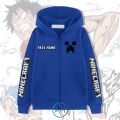Jaket Minecraft Anak | Jaket Resleting Gambar Game Minecraft. 