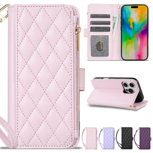 Wallet Small Fragrance Zipper Card Slot Stand Magnetic Flip Leather Case For iPhone 12 Mini 11 Pro Max X XR XS Max SE 2 8 7 Plus