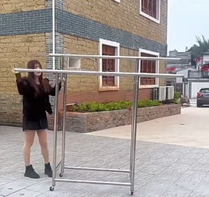 🔰ใช้งานไม่ดีคืนได้โดยตรง🔰ราวตากผ้า รับน้ำหนักได้ 900กก ยืดไสลด์ได้ พับเก็บได้ เคลื่อนไหวSUS304 165*60*120-200cm Drying Rack มั่นคง ทนทาน ประกอบง่าย แข็งแรงทนทาน คุ้มๆ ราวตากผ้าท่อเหล็ก ราวตากผ้าพับได้ ราวตากผ้าตัว ราวตากผ้าคอนโด ราวที่ตากผ้า