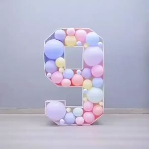 บอร์ดโฟมลูกโป่งรูปตัวเลข ขนาด 70 CM กรอบลูกโป่งโฟม เฟรมลูกโป่งสําหรับตกแต่งปาร์ตี้งานวันเกิด งานแต่ง