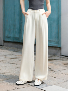 MOHANYIMEI | Slim Wide Leg High Waisted Comfortable Pants for Short Figures