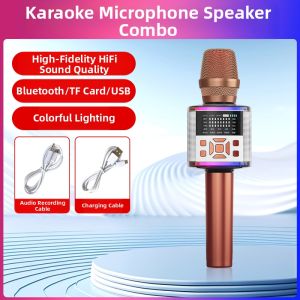 Amoi | Amoi K3 Karaoke Sound System Integrated Wireless Microphone with Screen High Fidelity Sound Quality for Home Use And Live Broadcast