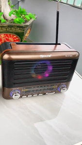 GIẢM 20% / Đài Radio FM RX-5160D Nghe Nhạc Nghe Đài FM AM SM Dò Tần Số Dễ Dàng Chất Âm Nghe Sáng Rõ Có Đèn LED RGB Hiện Đại