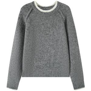Áo len nữ MUTU bằng cotton mềm mại rộng rãi dáng nhỏ - mùa thu