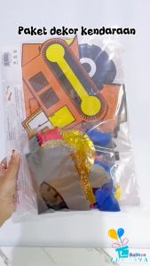 Paket Dekorasi Balon Mobil & Kendaraan Proyek