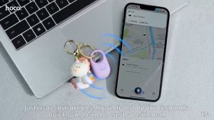 เครื่องมือติดตาม GPS ไร้สาย ป้องกันการสูญหาย 230mAh รองรับ iOS ขนาดเล็กพกพาสะดวก HOCO E94