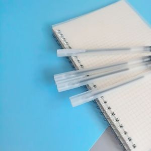 Pulpel Gel 0.5mm Bolpoin Pena Pulpen Tinta Gel Cair Pena Transparant