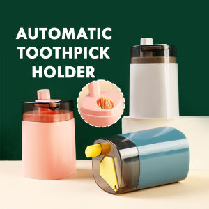 Automatic Push Type Toothpick Holder Dispenser Kitchen Restaurant Clean Anti Dust Gorik Gigi 防尘弹跳牙签盒