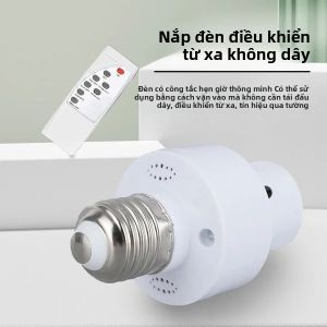 Đui Đèn LED Thông Minh E27 AC85-265V Có Thể Chuyển Đổi Hồng Ngoại Với Điều Khiển Từ Xa Hồng Ngoại Tiện Lợi Cho Người Lười Biếng