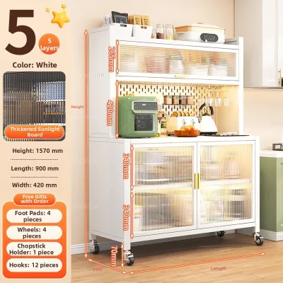DIBIOU | Multilayered Freestanding Storage Rack Steel