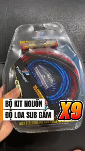 Full Bộ dây đấu nối lắp đặt loa Siêu trầm Ô tô KUERL MD-8 1500W Dây Đấu Nối Lắp Đặt Loa Siêu Trầm Ô Tô Bộ Dây Nguồn Lắp Loa Sub Ô Tô